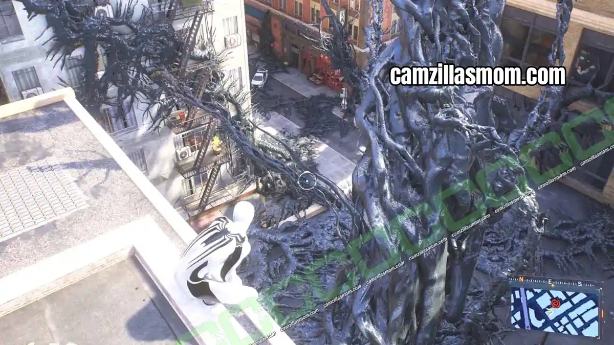 symbiote-nest-location-chinatown-marvels-spider-man-2 Symbiote Nest heart under a police car in the southeast of Chinatown in Spider-Man 2 › camzillasmom.com