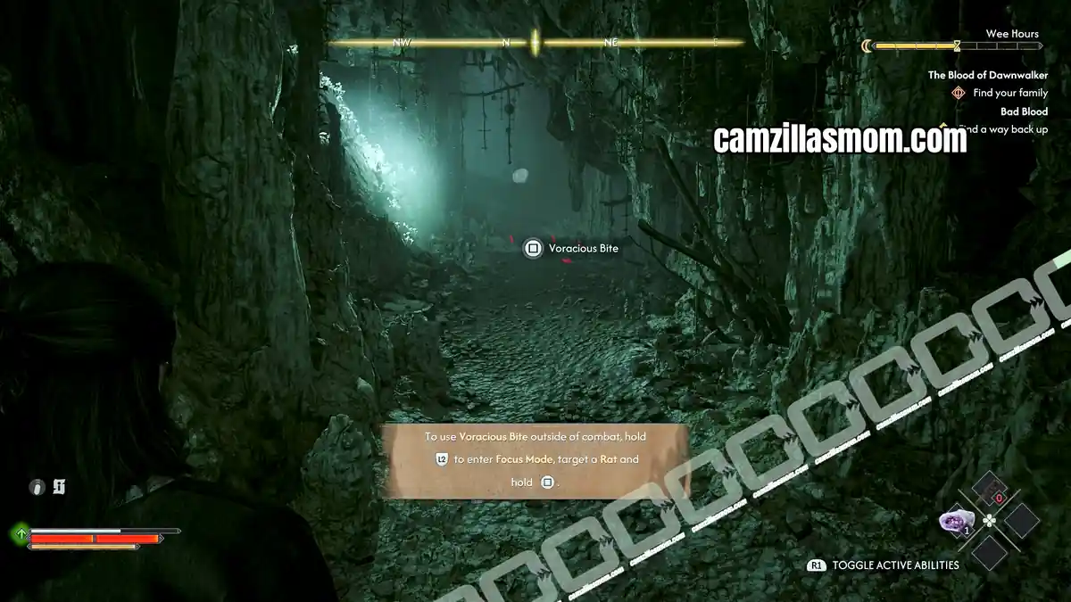 voracious-bite-find-a-way-back-up-bad-blood-the-blood-of-dawnwalker Using Voracious Bite on a rat to refill health in the cave › camzillasmom.com