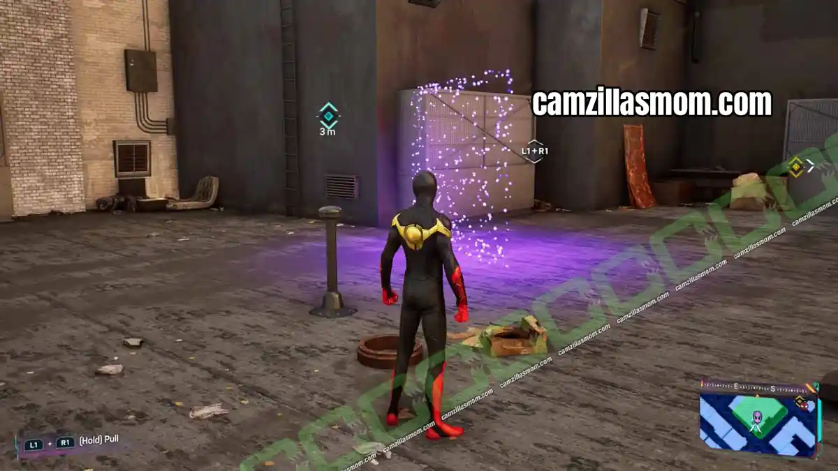 yank-1-prowler-stash-location-astoria-marvels-spider-man-2 Miles in position to yank the metal wall at the Astoria Prowler Stash in Spider-Man 2 › camzillasmom.com