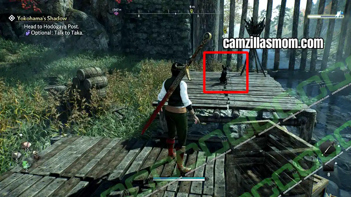 cat-location-nakamura-region-rise-of-the-ronin Cat by the river in the southernmost corner of Nakamura in Rise of the Ronin › camzillasmom.com