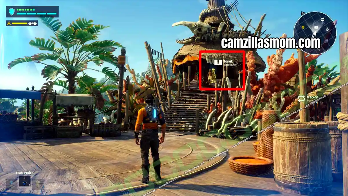 tanak-a-ventilope-for-everything-outcast-a-new-beginning Tanak the village chief in Sappa in A Ventilope for Everything in Outcast A New Beginning › camzillasmom.com